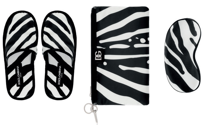 COMFORT KIT WITH POCHETTE, SLIPPERS AND SLEEP MASK  Dolce&Gabbana   