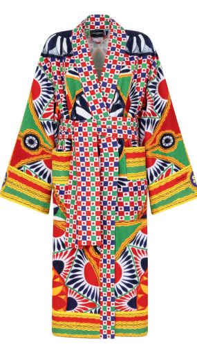 ALL OVER CARRETTO BATHROBE Bathroom Accessories Dolce&Gabbana   