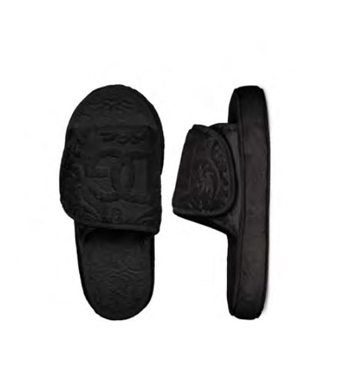 DG LOGO PLATFORM SLIPPERS WITH ADJUSTABLE STRAPS Bathroom Accessories Dolce&Gabbana   