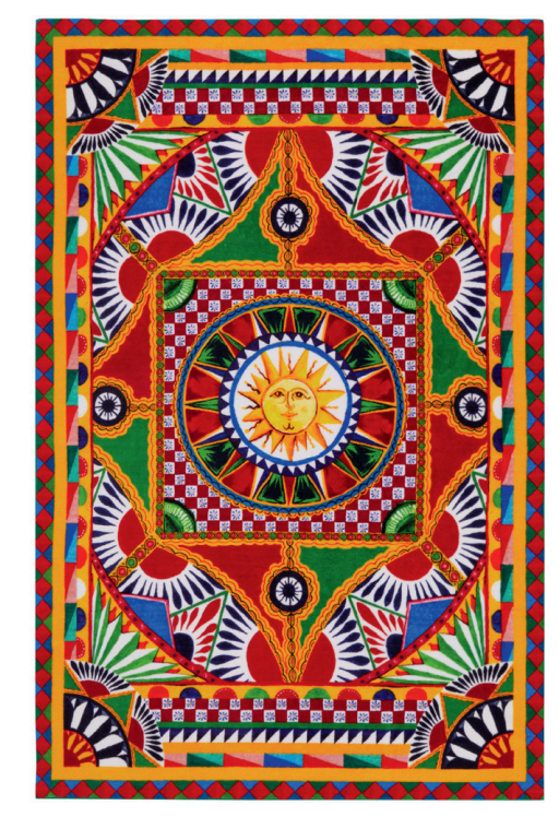 ALL OVER CARRETTO BATH TOWEL Bathroom Accessories Dolce&Gabbana   