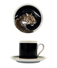 LEOPARD ESPRESSO CUP AND SAUCER SET Cup and Saucer Dolce&Gabbana   