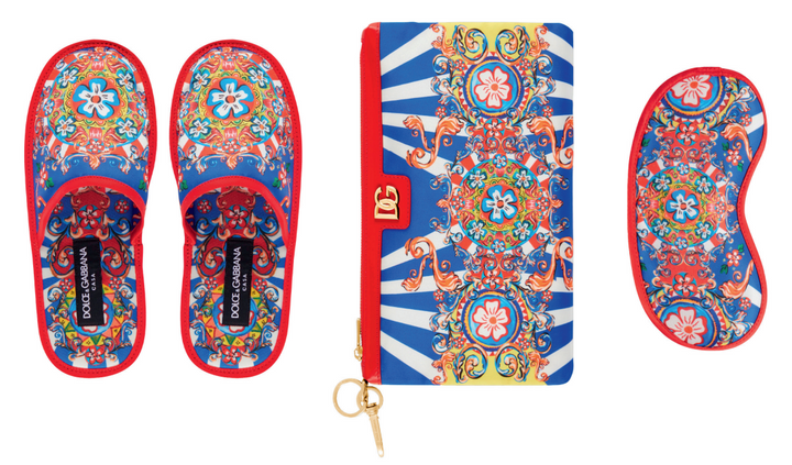 COMFORT KIT WITH POCHETTE, SLIPPERS AND SLEEP MASK  Dolce&Gabbana   