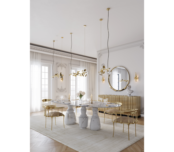 pietra oval xl nero marquina dining table Dining Tables Boca Do Lobo