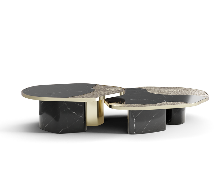 ophelia calacatta marble and gold center table Coffee Tables Boca Do Lobo