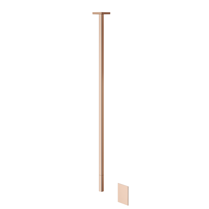 Sensor Taps External part for Ceiling-mounted Electronic mixer with temperature and wa - 20024 Built In Parts GESSI Copper PVD