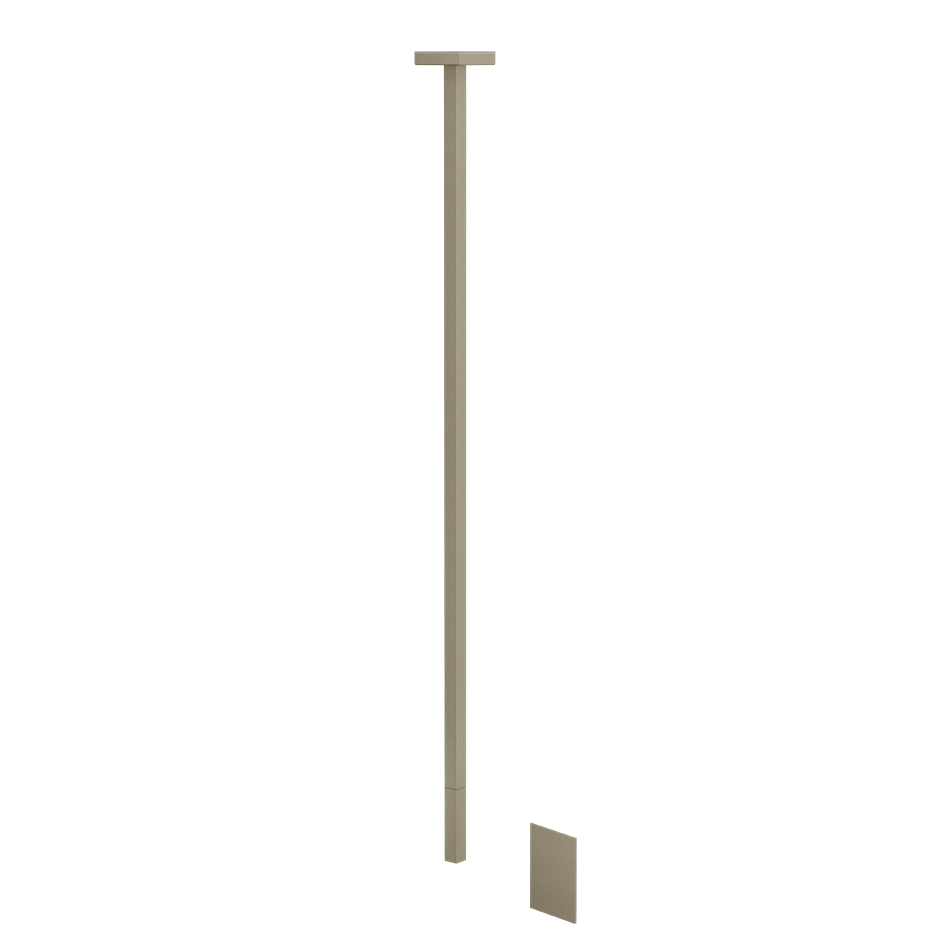 Sensor Taps External part for Ceiling-mounted Electronic mixer with temperature and wa - 20024 Built In Parts GESSI Finox Brushed Nickel