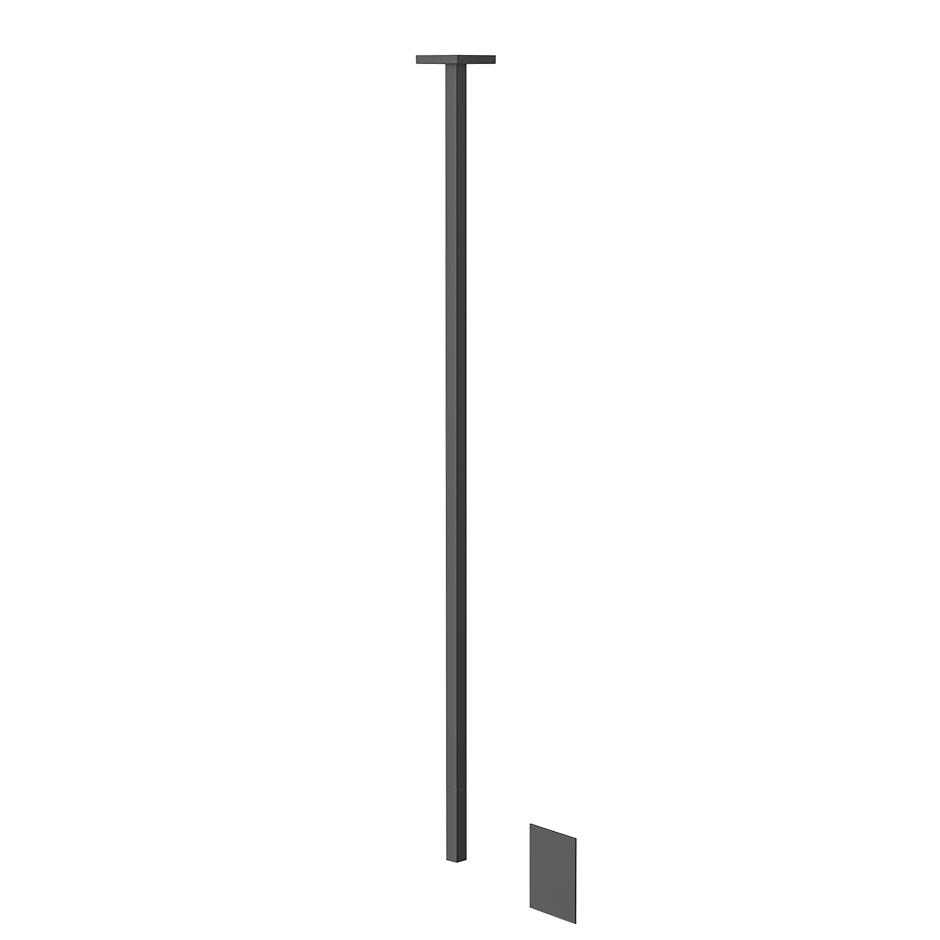 Sensor Taps External part for Ceiling-mounted Electronic mixer with temperature and wa - 20024 Built In Parts GESSI Matte Black