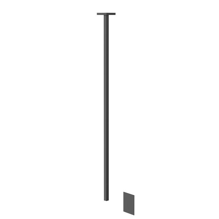 Rettangolo Ceiling Mounted Electronic Mixer - 20024 Bathroom Accessories GESSI Matte Black