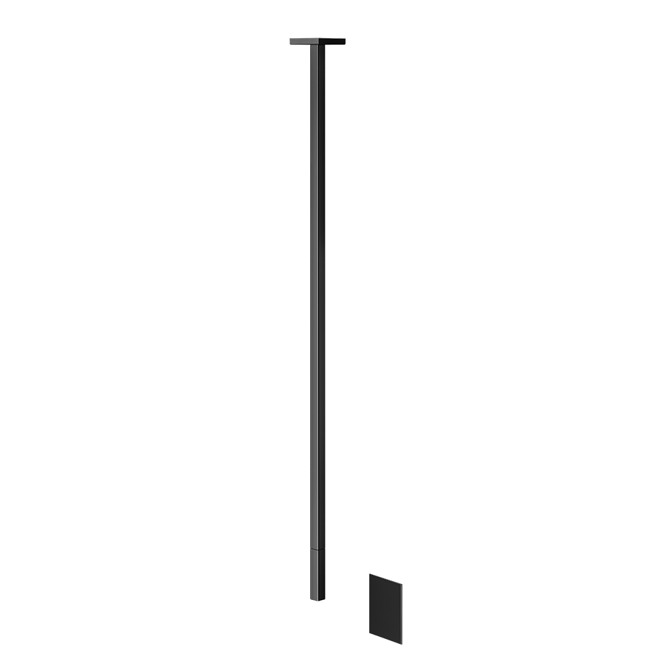 Sensor Taps External part for Ceiling-mounted Electronic mixer with temperature and wa - 20024 Built In Parts GESSI Black Metal PVD
