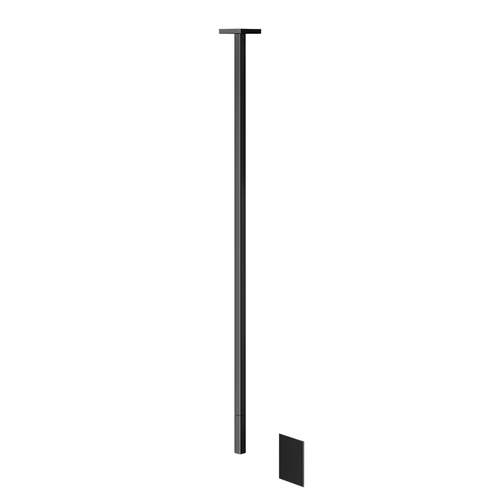 Sensor Taps External part for Ceiling-mounted Electronic mixer with temperature and wa - 20024 Built In Parts GESSI Black Metal PVD