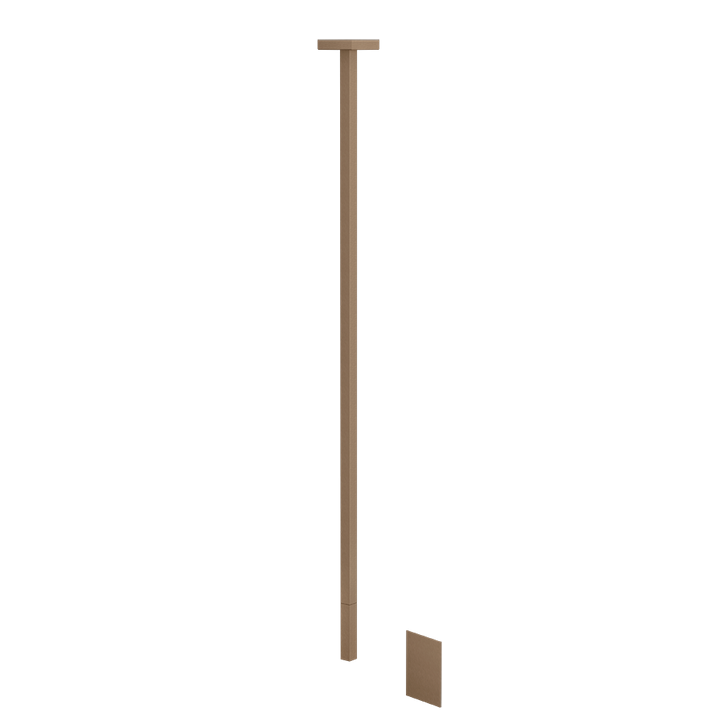Sensor Taps External part for Ceiling-mounted Electronic mixer with temperature and wa - 20024 Built In Parts GESSI Copper Brushed PVD