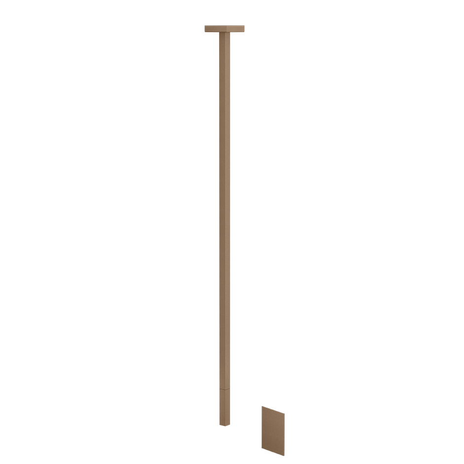 Rettangolo Ceiling Mounted Electronic Mixer - 20024 Bathroom Accessories GESSI Copper Brushed PVD
