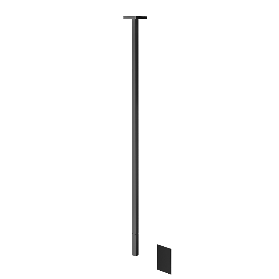 Sensor Taps External part for Ceiling-mounted Electronic mixer, lenght on request, wit - 20026 Built In Parts GESSI Black Metal PVD