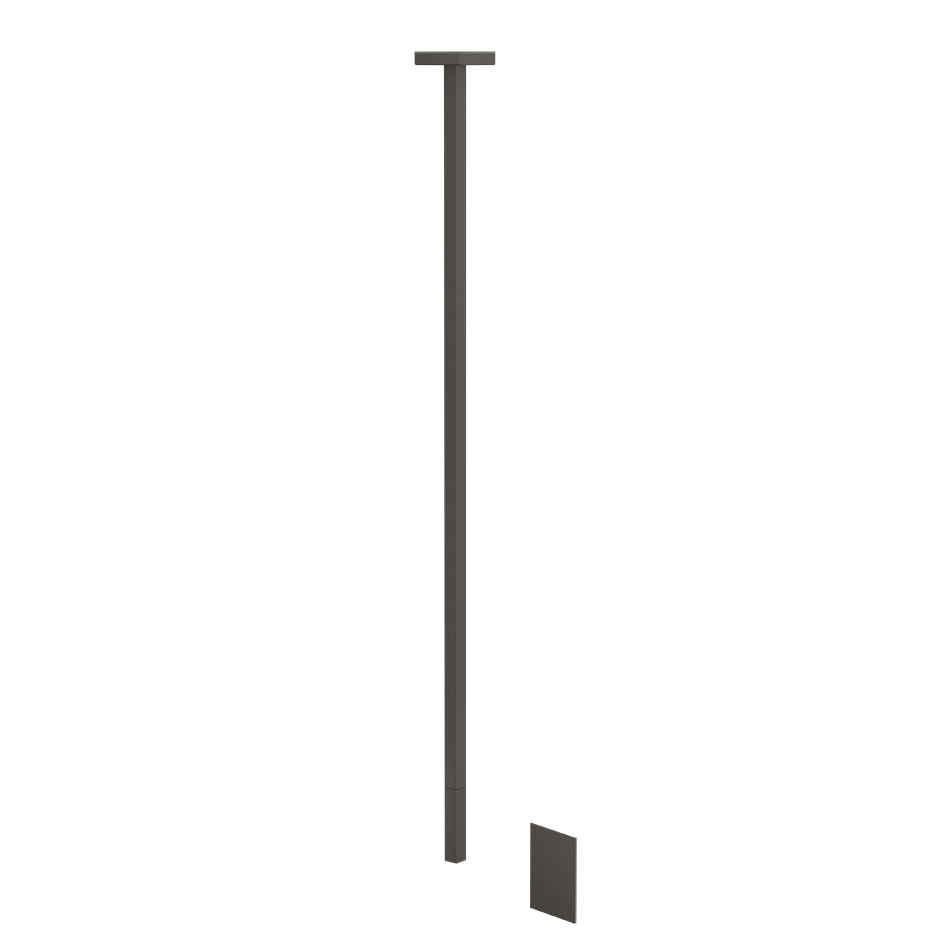Sensor Taps External part for Ceiling-mounted Electronic mixer, lenght on request, wit - 20026 Built In Parts GESSI Black Metal Brushed PVD