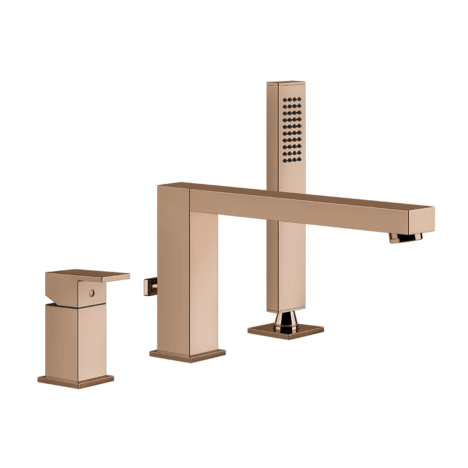 Rettangolo Three Hole Bath Mixer - 20037 Bathroom Accessories GESSI Copper PVD