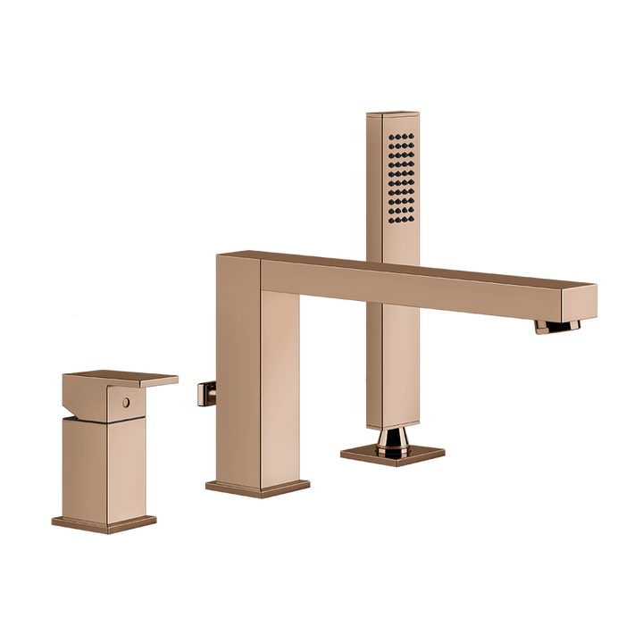 Rettangolo Three Hole Bath Mixer - 20037 Bathroom Accessories GESSI Copper PVD
