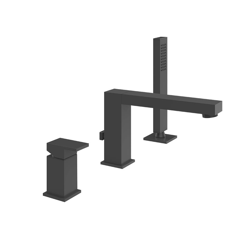 Rettangolo Three Hole Bath Mixer - 20037 Bathroom Accessories GESSI Matte Black