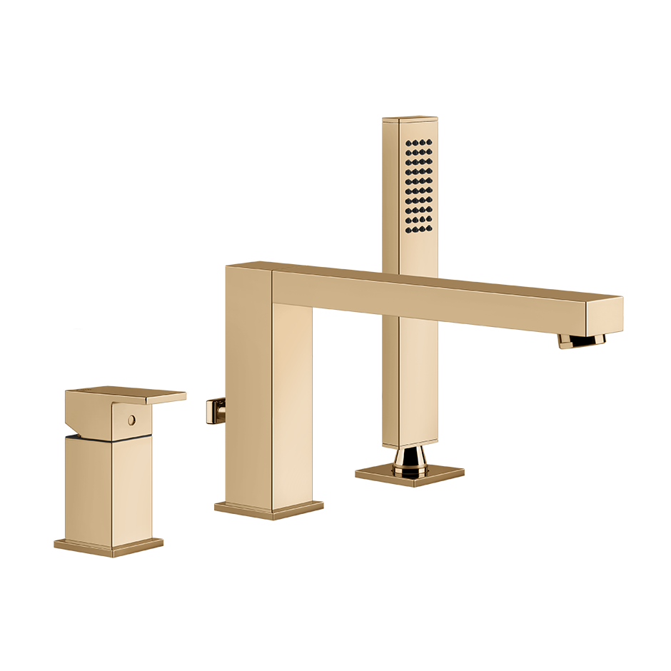 Rettangolo Three Hole Bath Mixer - 20037 Bathroom Accessories GESSI Warm Bronze PVD