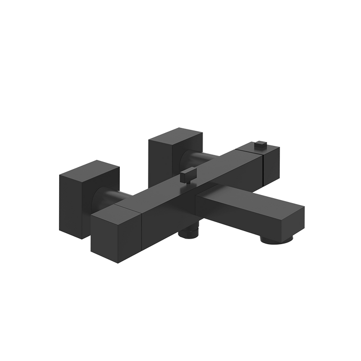 Rettangolo Bath Thermostatic Mixer - 20111 Bathroom Accessories GESSI Matte Black