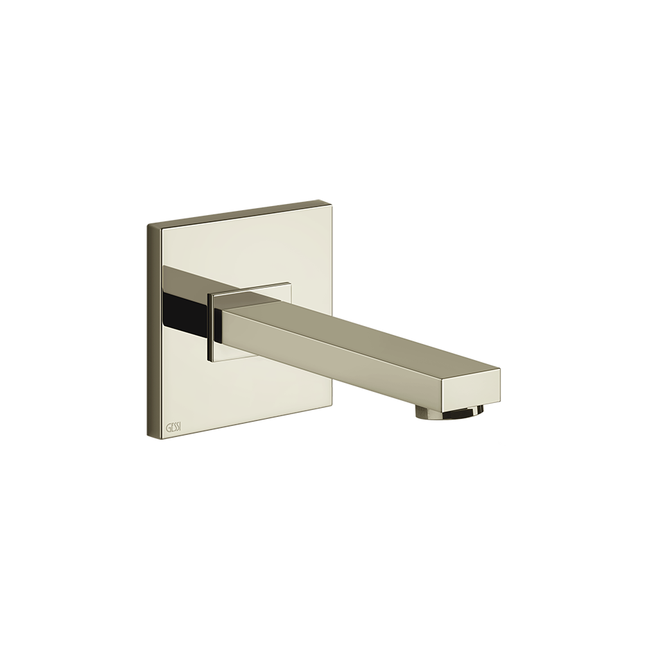 Rettangolo Wall Mounted Spout - 20118 Bathroom Accessories GESSI Nickel PVD