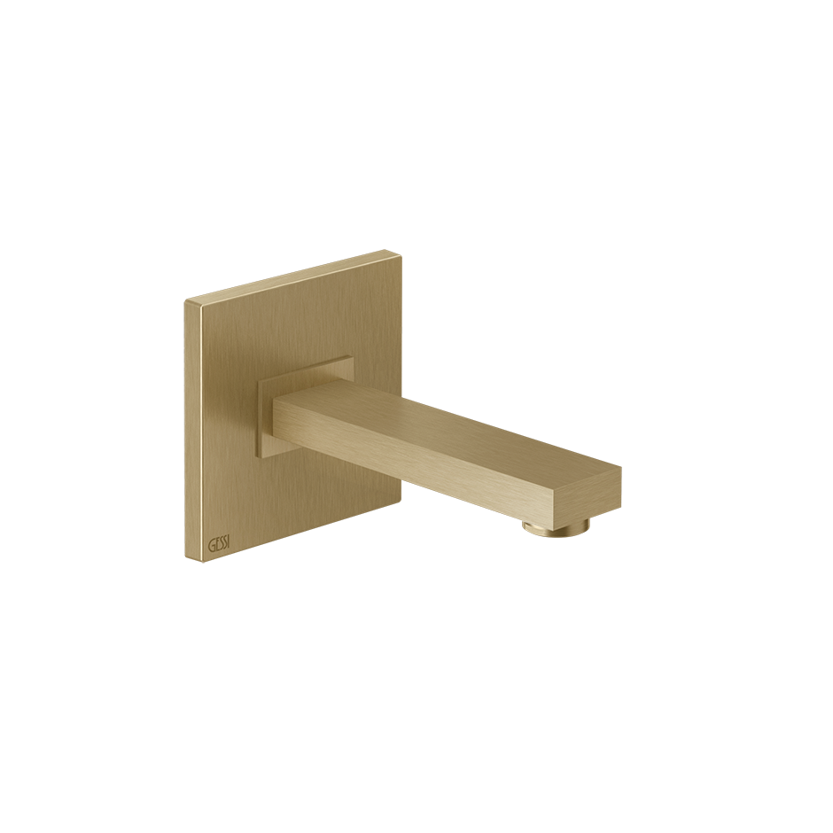 Rettangolo Wall Mounted Spout - 20118 Bathroom Accessories GESSI Warm Bronze Brushed PVD
