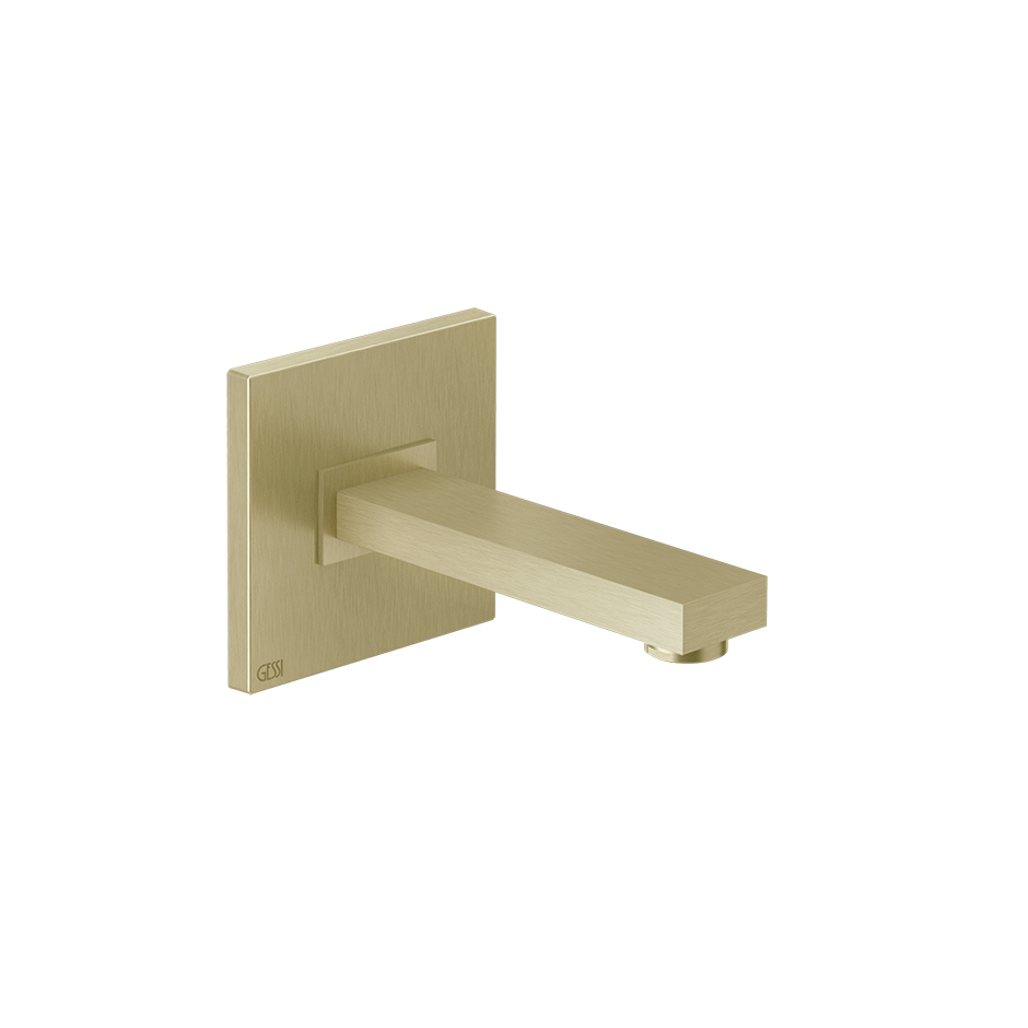 Rettangolo Wall Mounted Spout - 20118 Bathroom Accessories GESSI Brass Brushed PVD