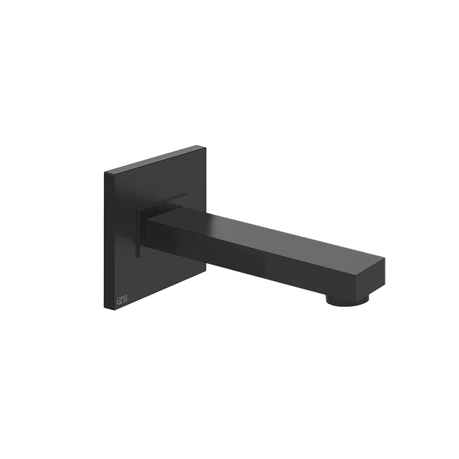 Rettangolo Bath Spout - 20120 Bathroom Accessories GESSI Matte Black