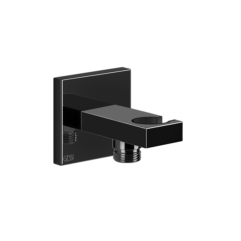 Rettangolo Water Outlet - 20161 Bathroom Accessories GESSI Black Metal PVD