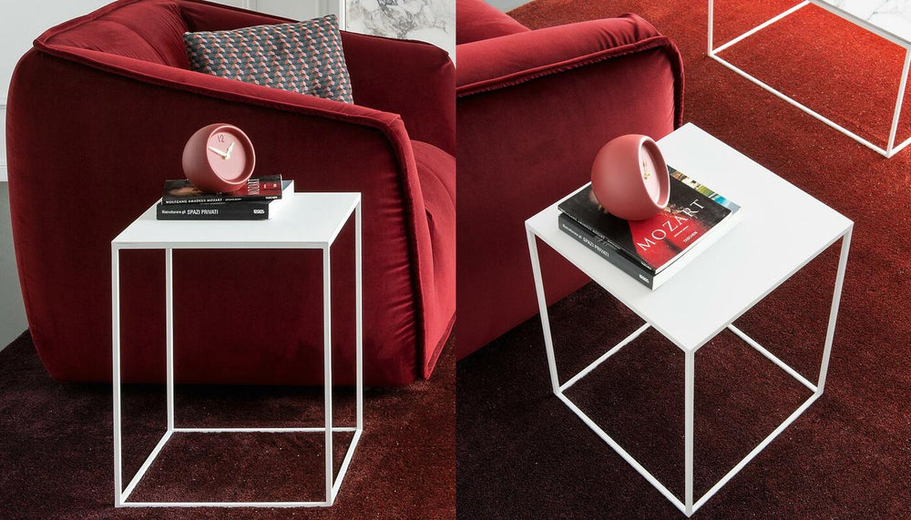 Thin Metal square end table End Table Calligaris