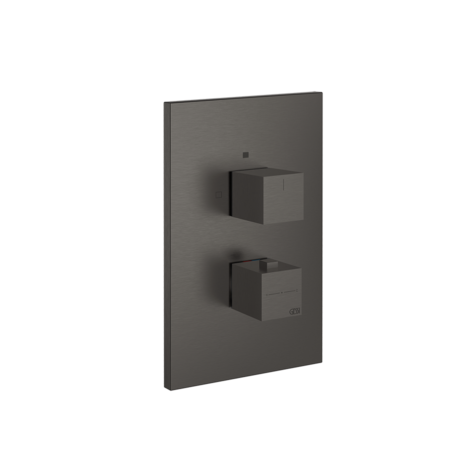 Rettangolo Shower Mixer - 20184 Bathroom Accessories GESSI Black Metal Brushed PVD