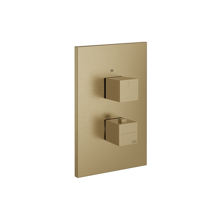 Rettangolo Shower Mixer - 20190 Bathroom Accessories GESSI Warm Bronze Brushed PVD