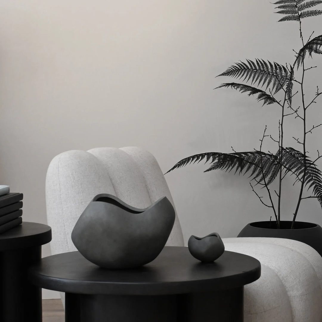 Curve Bowl, Mini - Dark Grey Decorative Bowl 101 Copenhagen   