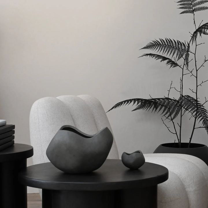 Curve Bowl, Mini - Dark Grey Decorative Bowl 101 Copenhagen   