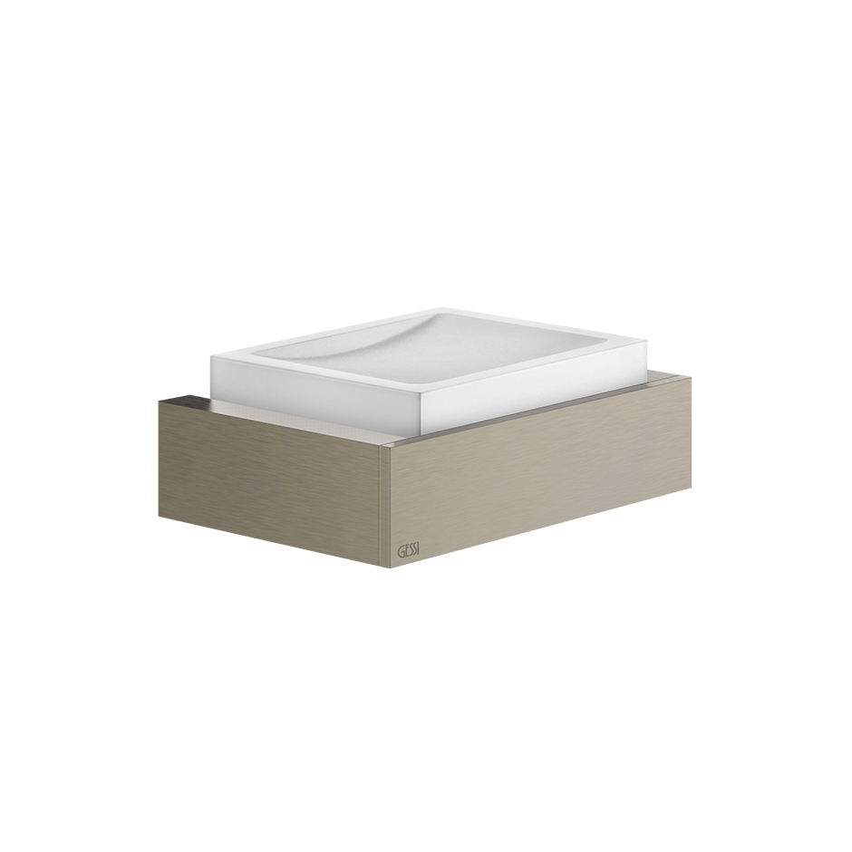 Rettangolo Soap Dish - 20801 Bathroom Accessories GESSI Finox Brushed Nickel