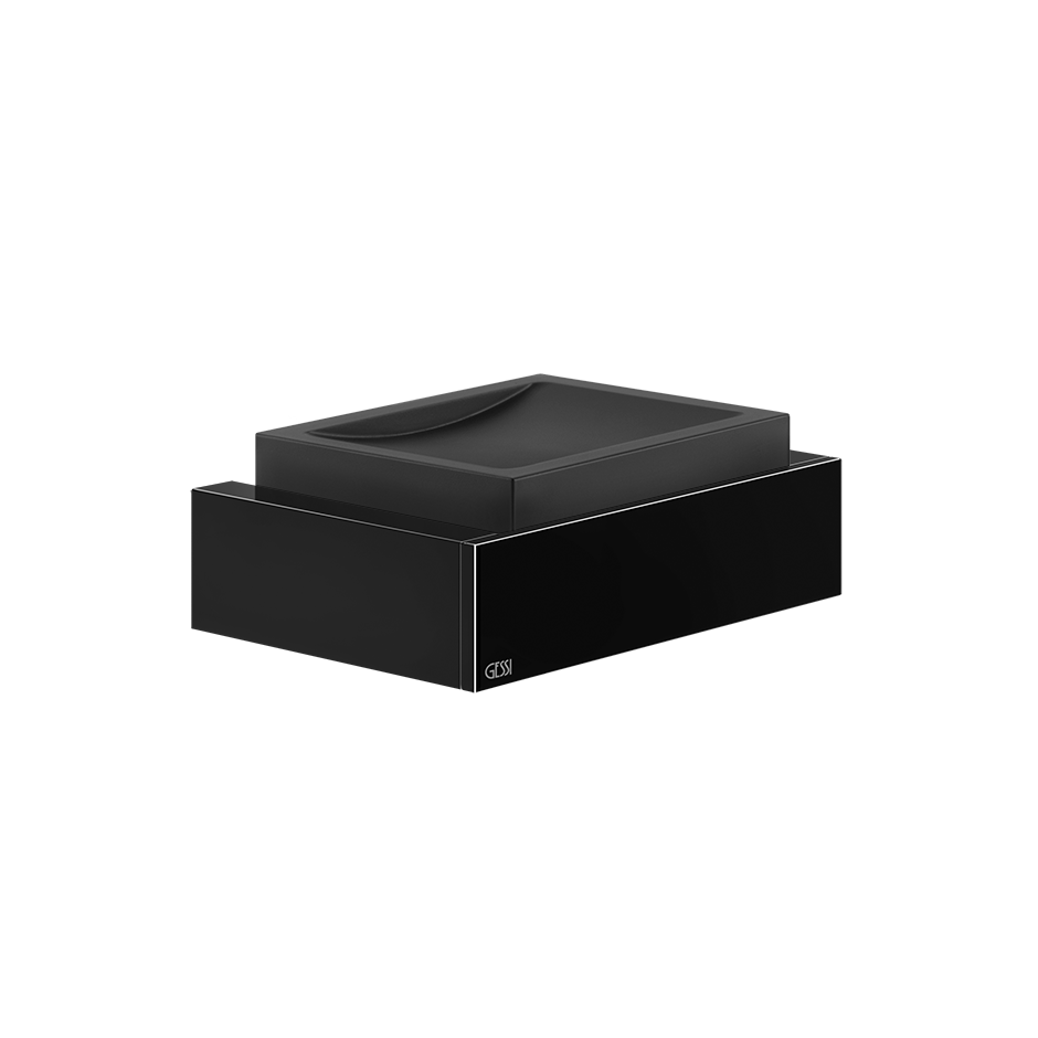 Rettangolo Soap Dish - 20802 Bathroom Accessories GESSI Black Metal PVD