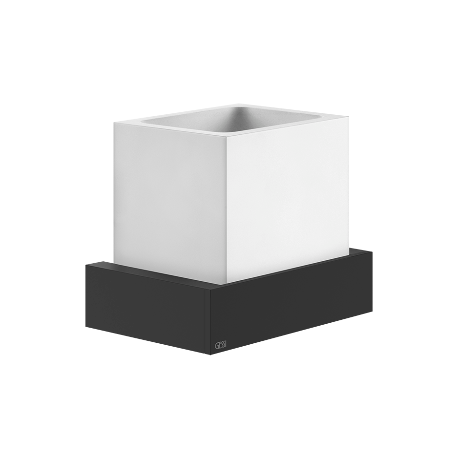Rettangolo Wall Mounted Holder - 20807 Bathroom Accessories GESSI Matte Black