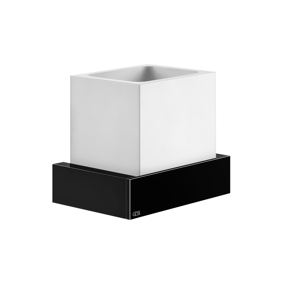 Rettangolo Wall Mounted Holder - 20807 Bathroom Accessories GESSI Black Metal PVD