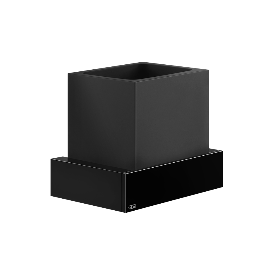 Rettangolo Wall-Mounted Holder - 20808 Bathroom Accessories GESSI Black Metal PVD