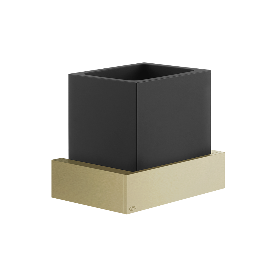 Rettangolo Wall-Mounted Holder - 20808 Bathroom Accessories GESSI Brass Brushed PVD