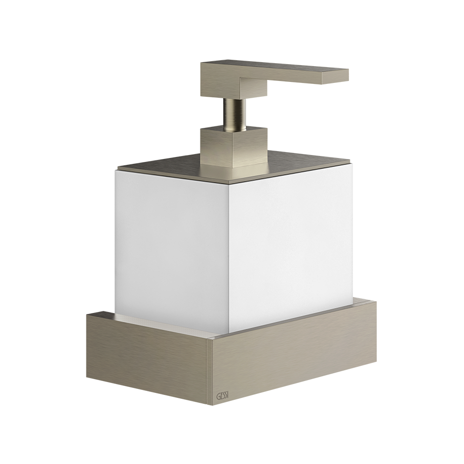 Rettangolo Soap Dispenser - 20813 Bathroom Accessories GESSI Finox Brushed Nickel