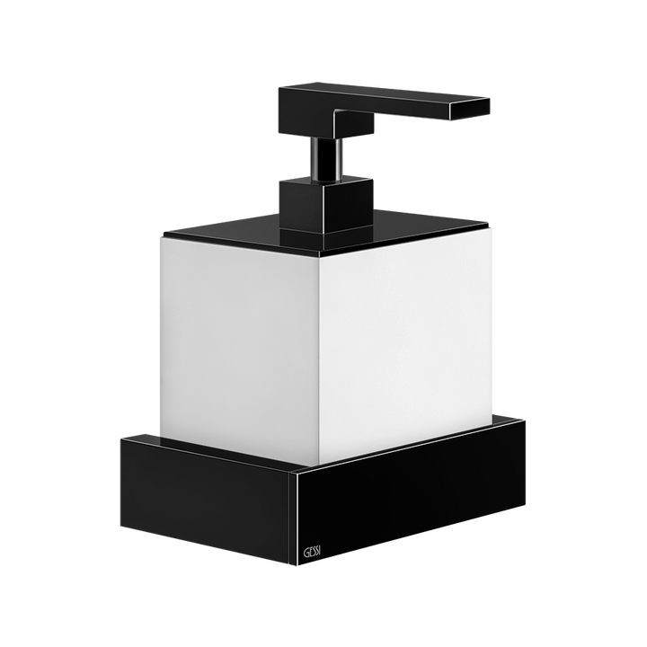 Rettangolo Soap Dispenser - 20813 Bathroom Accessories GESSI Black Metal PVD