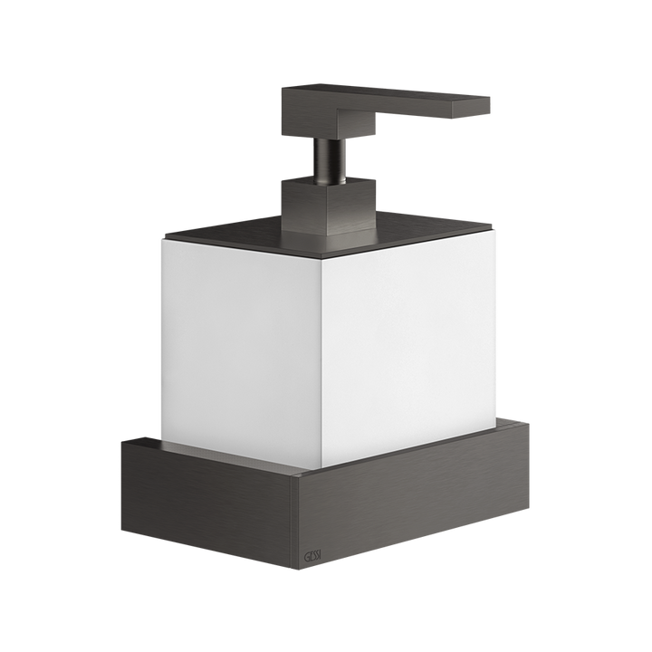 Rettangolo Soap Dispenser - 20813 Bathroom Accessories GESSI Black Metal Brushed PVD