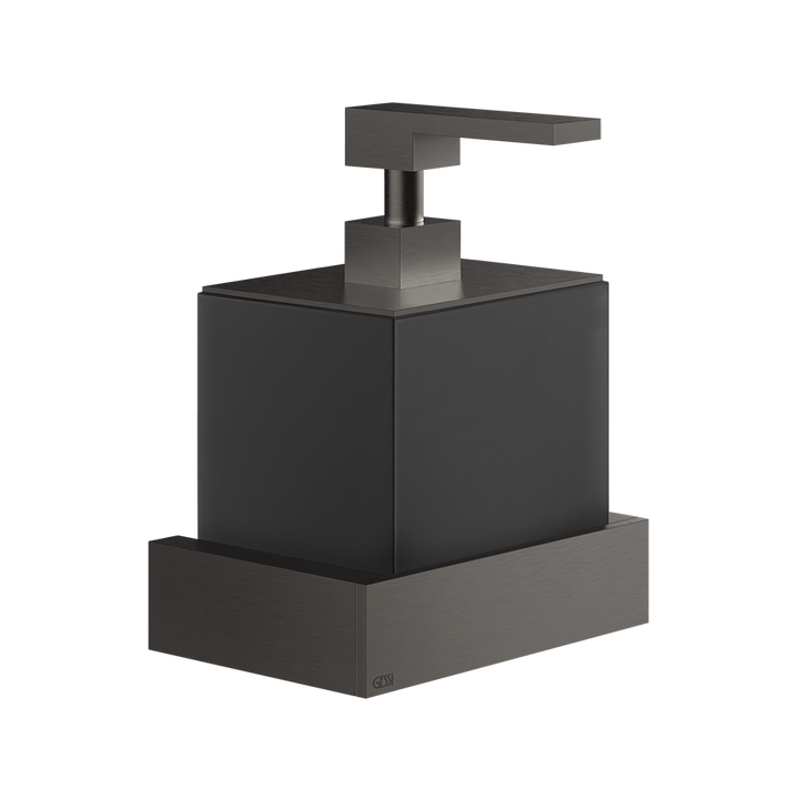 Rettangolo Soap Dispenser - 20814 Bathroom Accessories GESSI Black Metal Brushed PVD