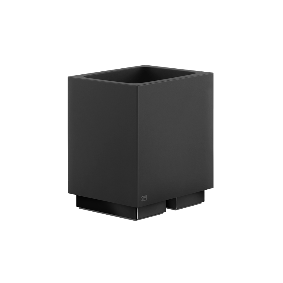 Rettangolo Tumbler Holder - 20832 Bathroom Accessories GESSI Black Metal PVD
