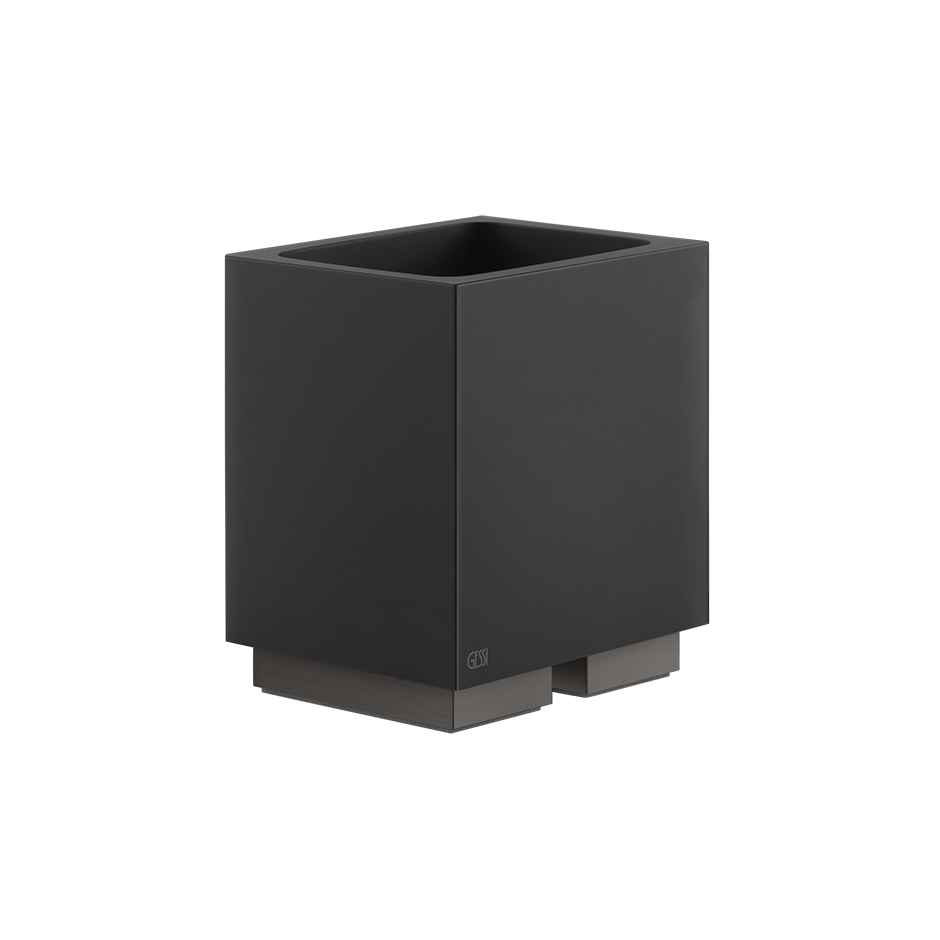 Rettangolo Tumbler Holder - 20832 Bathroom Accessories GESSI Black Metal Brushed PVD
