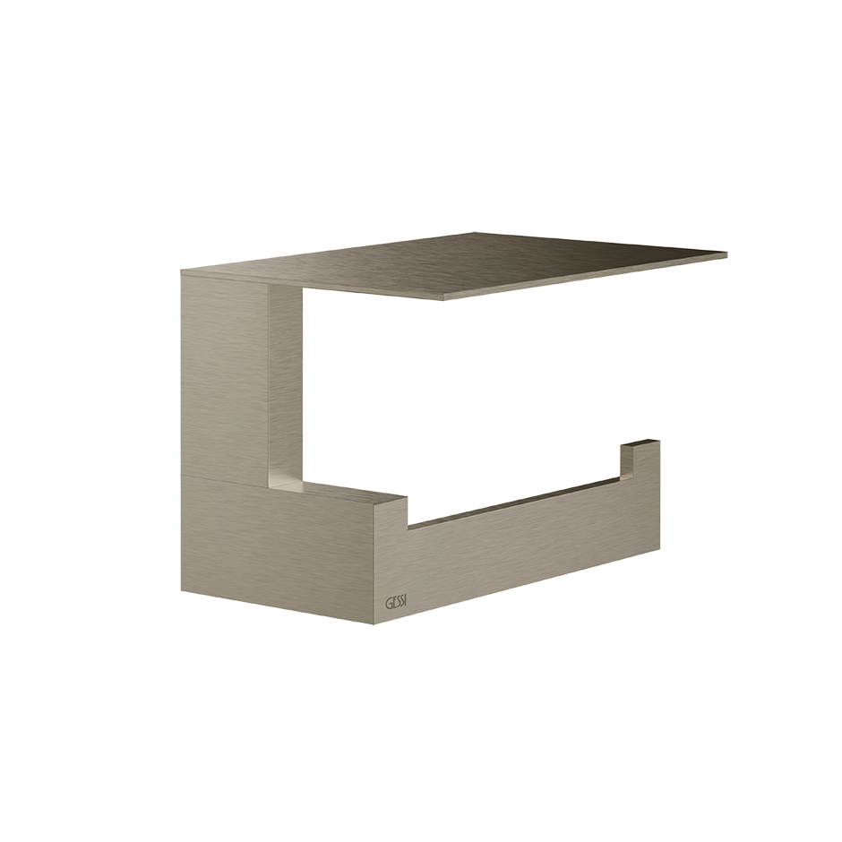 Rettangolo Tissue Holder - 20849 Bathroom Accessories GESSI Finox Brushed Nickel