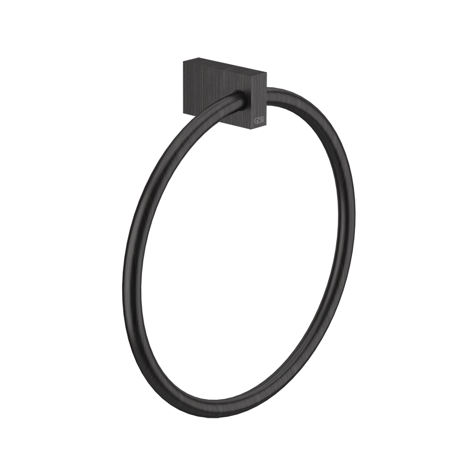 Rettangolo Towel Ring - 20909 Bathroom Accessories GESSI Aged Bronze