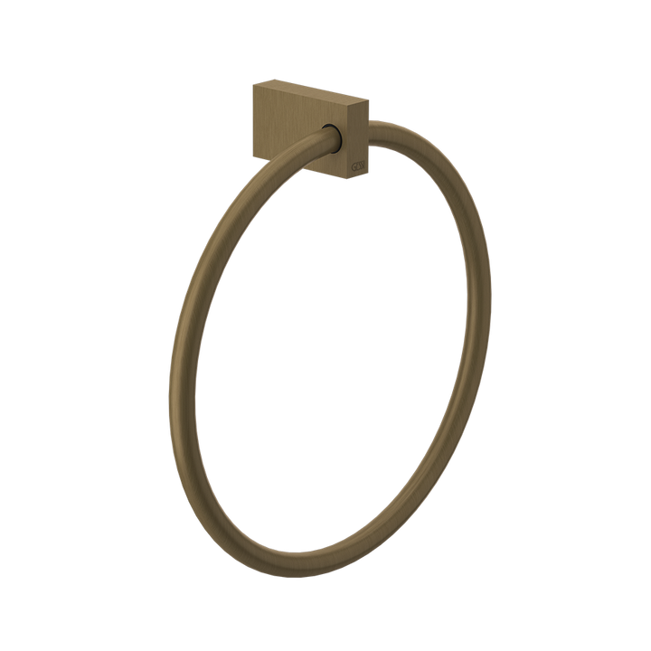 Rettangolo Towel Ring - 20909 Bathroom Accessories GESSI Antique Brass