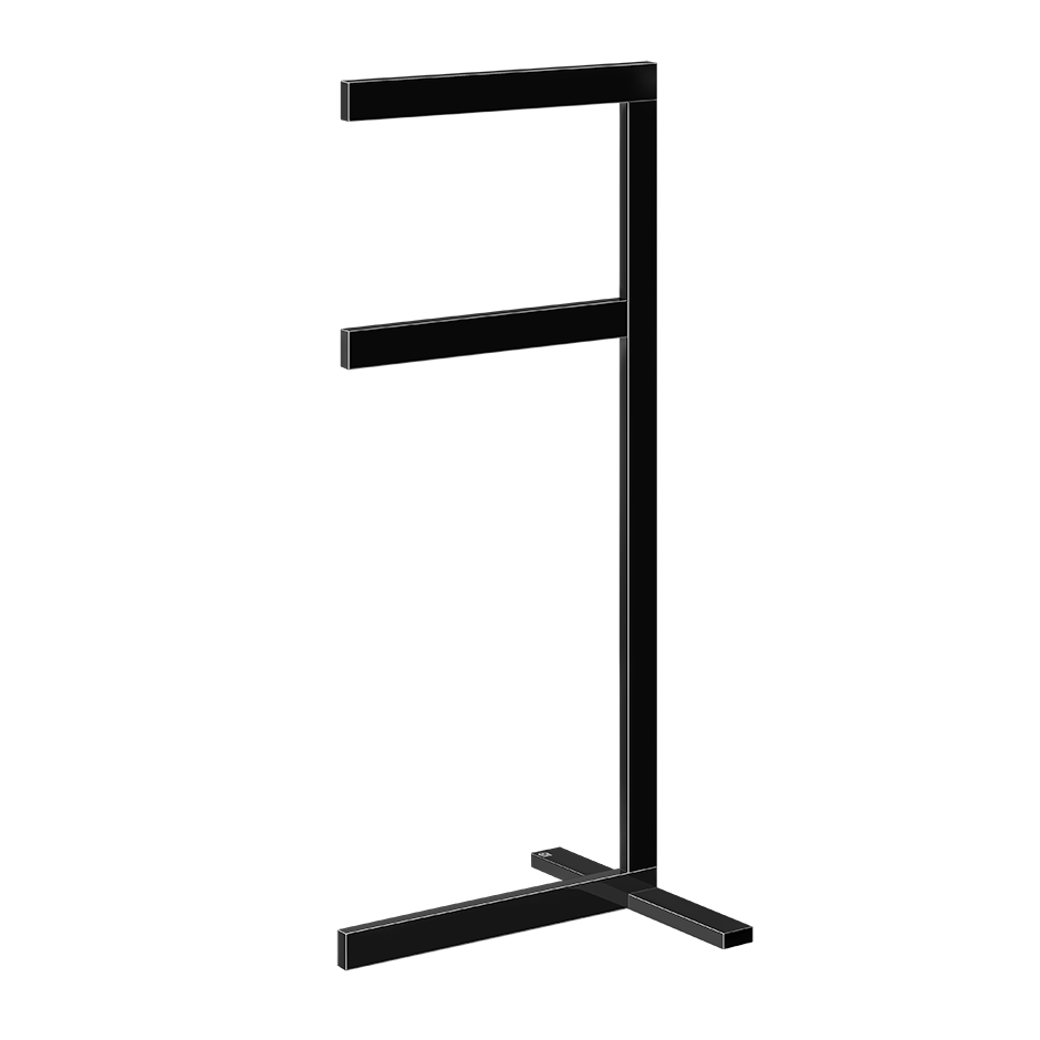 Rettangolo Towel Rack - 20939 Bathroom Accessories GESSI Black Metal PVD