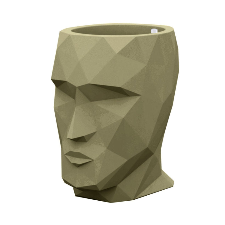 Adan Planter with Self-Watering System Outdoor Vondom Small: 11.75 in width Khaki